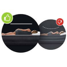 shumee Napihljiva vzmetnica 203x183x25 cm z batno črpalko INTEX 64144