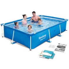shumee Vrtni bazen z okvirjem 259 x 170 x 61 cm Bestway 56403