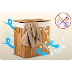 Massido Bambusov koš za perilo s pokrovom 150 l