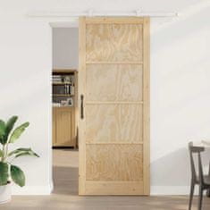 Vidaxl Drsna vrata ORKDAL Naravna in bela 93 x 232 cm