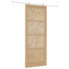 Vidaxl Drsna vrata ORKDAL Naravna in bela 93 x 232 cm