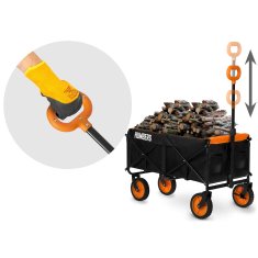 Zložljiv transportni voziček 100l HM-513