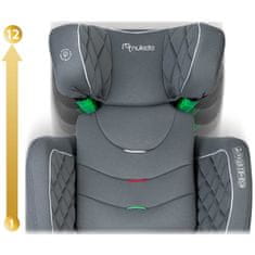 shumee Avtosedež Nukido Louis siv 15-36 kg ISOFIX