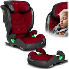 shumee Avtosedež Nukido Louis črno-rdeč 15-36 kg ISOFIX