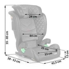 shumee Avtosedež Nukido Louis črne/sive barve 15-36 kg ISOFIX