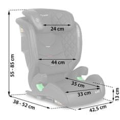 shumee Avtosedež Nukido Louis črne/temno modre barve 15-36 kg ISOFIX