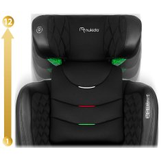 shumee Avtosedež Nukido Louis črne barve 15-36 kg ISOFIX