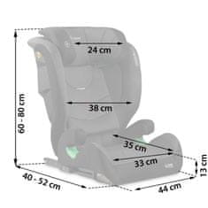 shumee Avtosedež Nukido Louis Soft črne/sive barve, 15–36 kg, ISOFIX