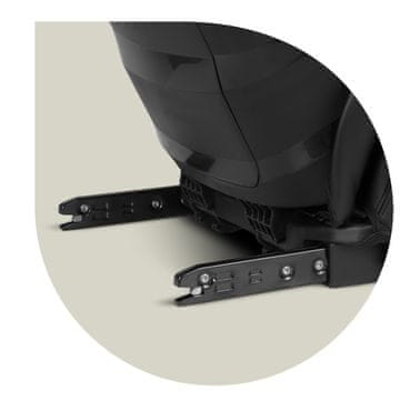 Nukido Mehki avtosedež Louis črna/siva 15-36 kg ISOFIX