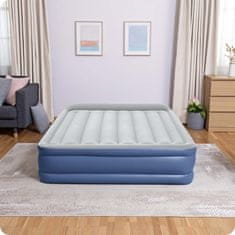 shumee Napihljiva vzmetnica 203x152x46 cm z vgrajeno električno črpalko Bestway 67630