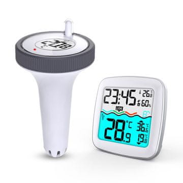 shumee Vremenska postaja s senzorjem za bazen BD-913 bela