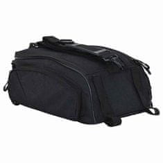 Vidaxl Torba za kolo na Pannier rack, 12 L, črna, 38 x 21 x 16 cm