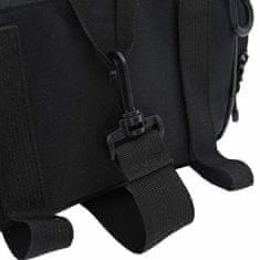 Vidaxl Torba za kolo na Pannier rack, 12 L, črna, 38 x 21 x 16 cm