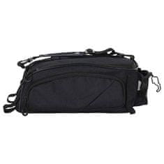 Vidaxl Torba za kolo na Pannier rack, 12 L, črna, 38 x 21 x 16 cm