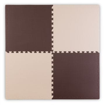 shumee Ricokids velika izobraževalna podloga iz pene, rjava in bela