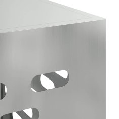Vidaxl Prekrivalo za klimatsko napravo srebrna 110 x 50 x 105 cm