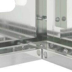 Vidaxl Prekrivalo za klimatsko napravo srebrna 110 x 50 x 105 cm