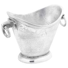 Vidaxl vedro za led srebrno 29x16x19 cm aluminij