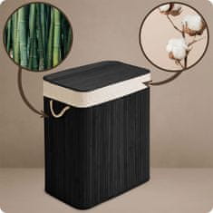 Massido Bambusov koš za perilo s pokrovom 100 l