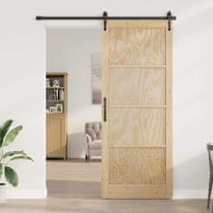 Vidaxl Notranja vrata ORKDAL Rjava 93 x 232 cm Vezani les