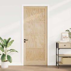 Vidaxl Notranja vrata ORKDAL Rjava 93 x 232 cm Vezani les