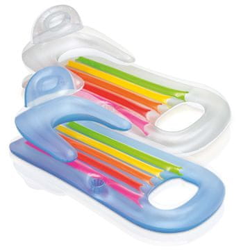 Intex Vzmetnica, stol za sončenje in plavanje 2 v 1 King Cool 160 x 85 cm 58802 modra