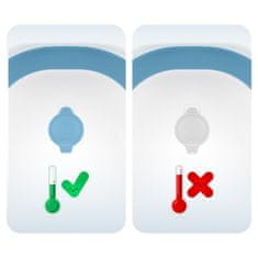 Ricokids Zložljiva kopalna kad za otroke, dojenčke s termometrom in vložkom RK-287 bela in modra