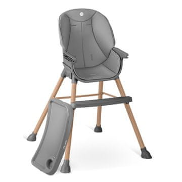 Nukido Stolček za hranjenje Tilo siv