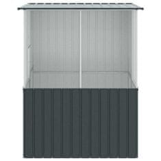 Vidaxl Kletka za ptice antracit 215 x 78 x 200 cm, galvanizirano jeklo.