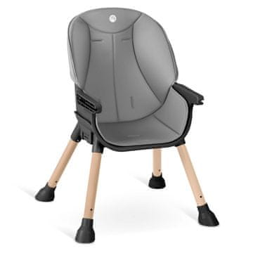 Nukido Stolček za hranjenje Tilo, sivo-črn