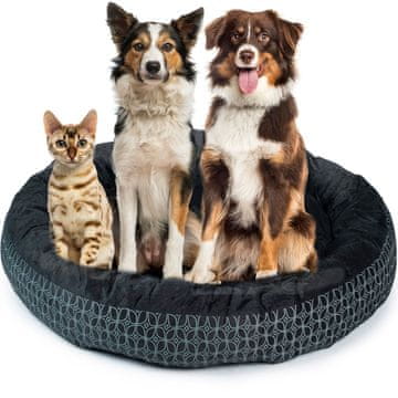 shumee Okrogla postelja 70 cm DR-239 črna