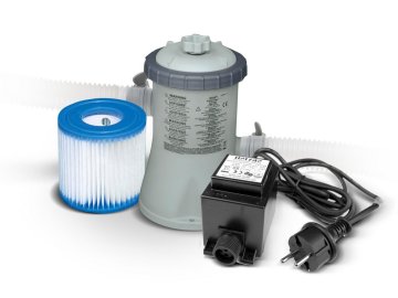 shumee Črpalka za filtriranje bazena + transformator 12V 1250 l/h INTEX 28602GS