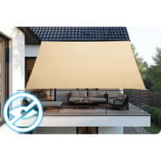 shumee Pravokotno senčno jadro 3x4m Plonos PL-885 bež