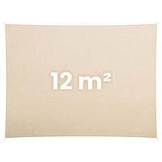 shumee Pravokotno senčno jadro 3x4m Plonos PL-885 bež