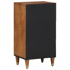 Vidaxl Strani šal s polico Rjava 40 x 33.5 x 75 cm Trden mangov les