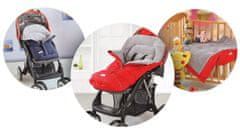 shumee spalna vreča za voziček, sani 96 x 45 cm Ricokids Drimi rdeča