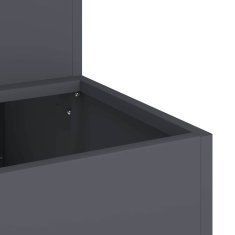 Vidaxl Vrtni lonček Antracit 100 x 60 x 45 cm Jeklo