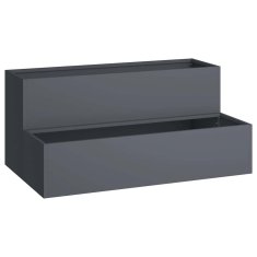 Vidaxl Vrtni lonček Antracit 100 x 60 x 45 cm Jeklo