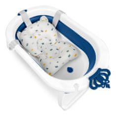 Ricokids Zložljiva kopalna kad za otroke, dojenčke z vstavkom RK-286 bela in modra