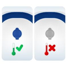 Ricokids Zložljiva kopalna kad za otroke, dojenčke z vstavkom RK-286 bela in modra