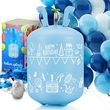 Ricokids Helijeva jeklenka 0,20 m3 z baloni in trakom Ricokids
