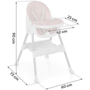 Ricokids Stolček za hranjenje Mani roza