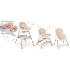 shumee Ricokids Mani bež stolček za hranjenje