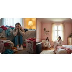 Massido Koš za perilo iz bambusa s pokrovom 72 l