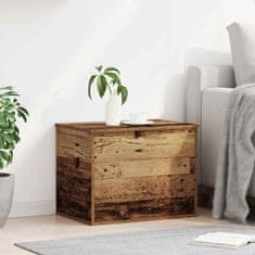 Vidaxl Shranjevalna škatla Star les 60 x 42 x 46 cm Konstruiran les