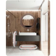 shumee Zložljiva kad za otroke, dojenčke s termometrom in vložkom Ricokids RK-287 bela in roza