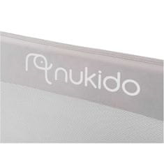 Nukido Zaščitna posteljna ograja 150 x 42 x 35 cm siva