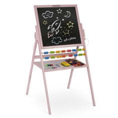 shumee Ricokids magnetna vrtljiva tabla za pisanje krede - roza