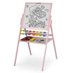shumee Ricokids magnetna vrtljiva tabla za pisanje krede - roza
