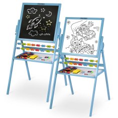 shumee Ricokids magnetna vrtljiva tabla za pisanje krede - modra